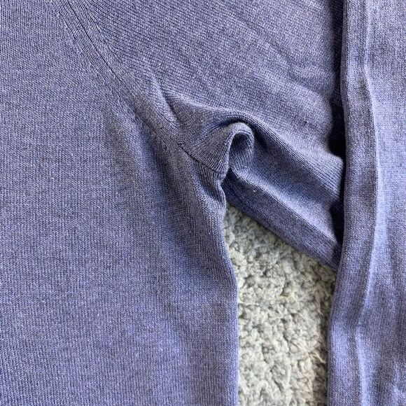 Banana Republic Sweater Mens XL Purple Luxury Blend Silk Cashmere Pullover‎ - Picture 7 of 12